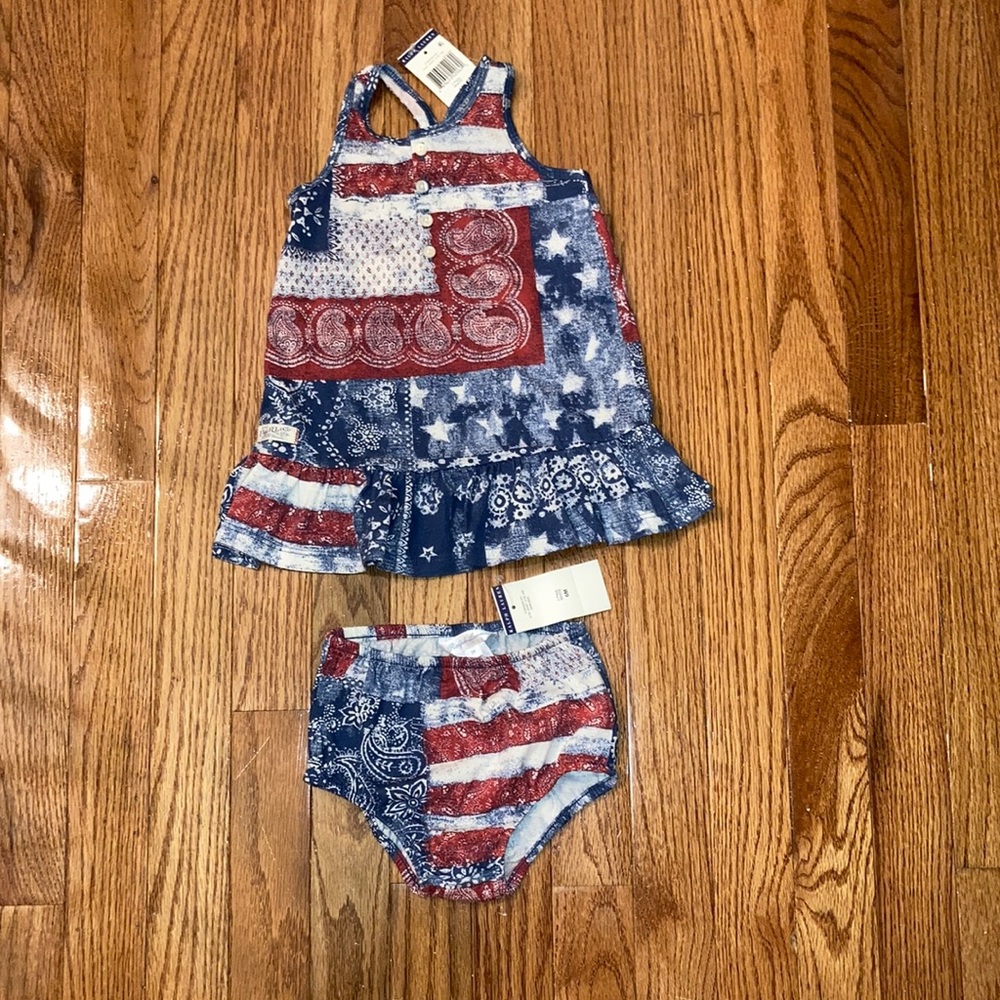 Ralph Lauren Americana Baby Set-6M